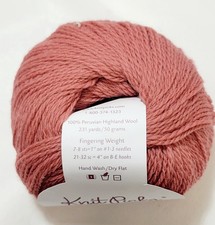 Knit Picks Palette Fingering Weight Yarn 100 Peruvian Wool 231 Yds Peony