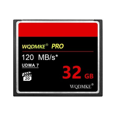 WQDMKE CF Memory Card 32GB UDMA Speed Up to 120MB/s Cards