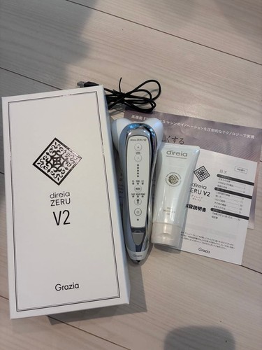 Direia ZERU V2 Face Body Beauty Device EMS Massager Used Japan