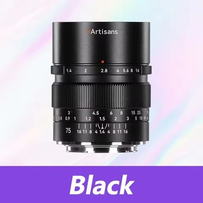  7artisans 75mm F1.4 Full Frame Large Aperture Prime Lens for RF/Z/E/L-Mount 