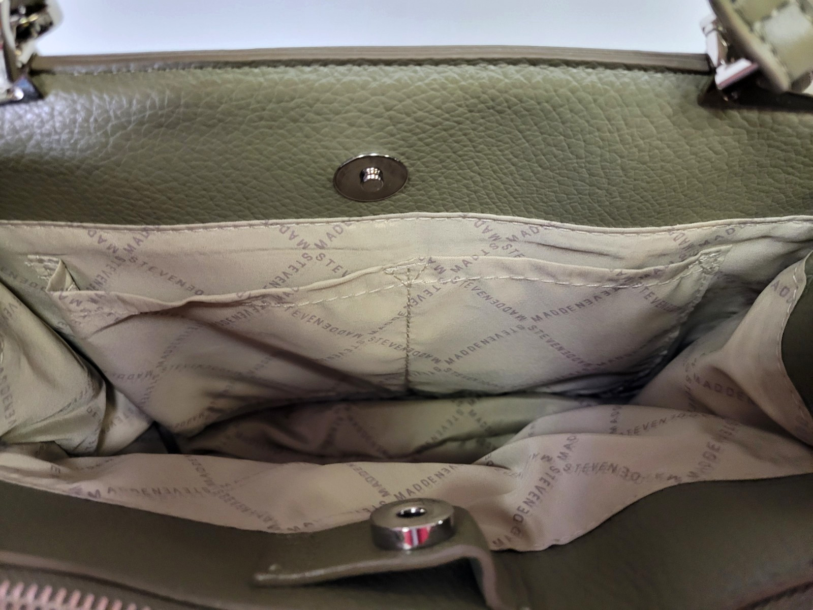 New- Steve Madden Green Bmateo Satchel Bag/Crossbody image 7