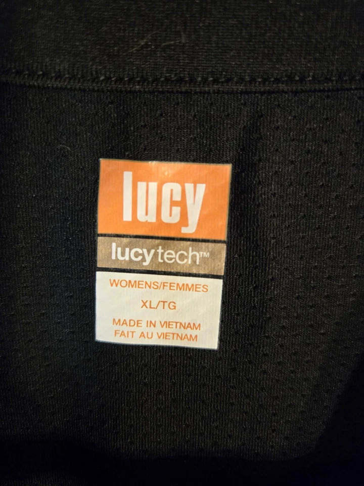 Jaqueta atlética feminina LUCY ventilada traseira acolchoada frontal zíper completo bolsos tamanho XL - Imagem 4 de 4