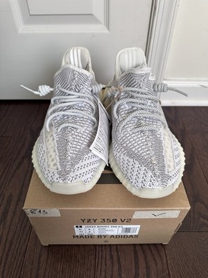 adidas Yeezy Boost 350 V2 Static White Non-Reflective EF2905 Size US 8.5