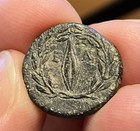 RARE Elea, Aeolis AE18, 6.3g. 4th-3rd c BC. Athena / E-Λ Barley Corn Ear. ex-CNG — photo 1