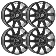 Set-4 Xf Off-road Xf-219 18x9 5x139.75x150 12mm Matte Black Wheels 18 Inch
