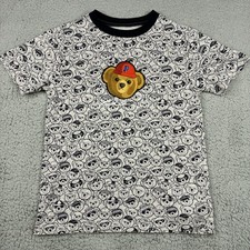 Polo Ralph Lauren Polo Bear T-Shirt Boys Small Gray All Over Print Graphic
