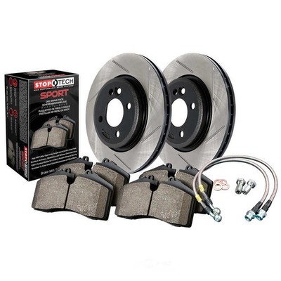 Disc Brake Upgrade Kit-Sport Disc Brake Kits with Slotted Rotors fits Lancer