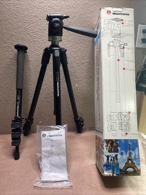 Manfrotto 190XDB Tripod W/ Manfrotto 390RC2 Swivel Head /Manfrotto 290 MM294A4