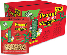 C S Wild Bird Peanut Suet Nuggets Mega Box 8 Pounds