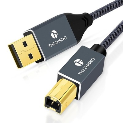 USB Druckerkabel 5m USB 2.0 Typ A auf B Stecker Scanner Kabel für Drucker