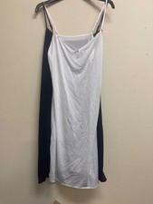 2 x M S BLACK WHITE CAMISOLE STRETCH VEST TOP SIZE 14