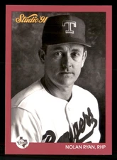 Nolan Ryan - 1991 Studio #128 - Texas Rangers