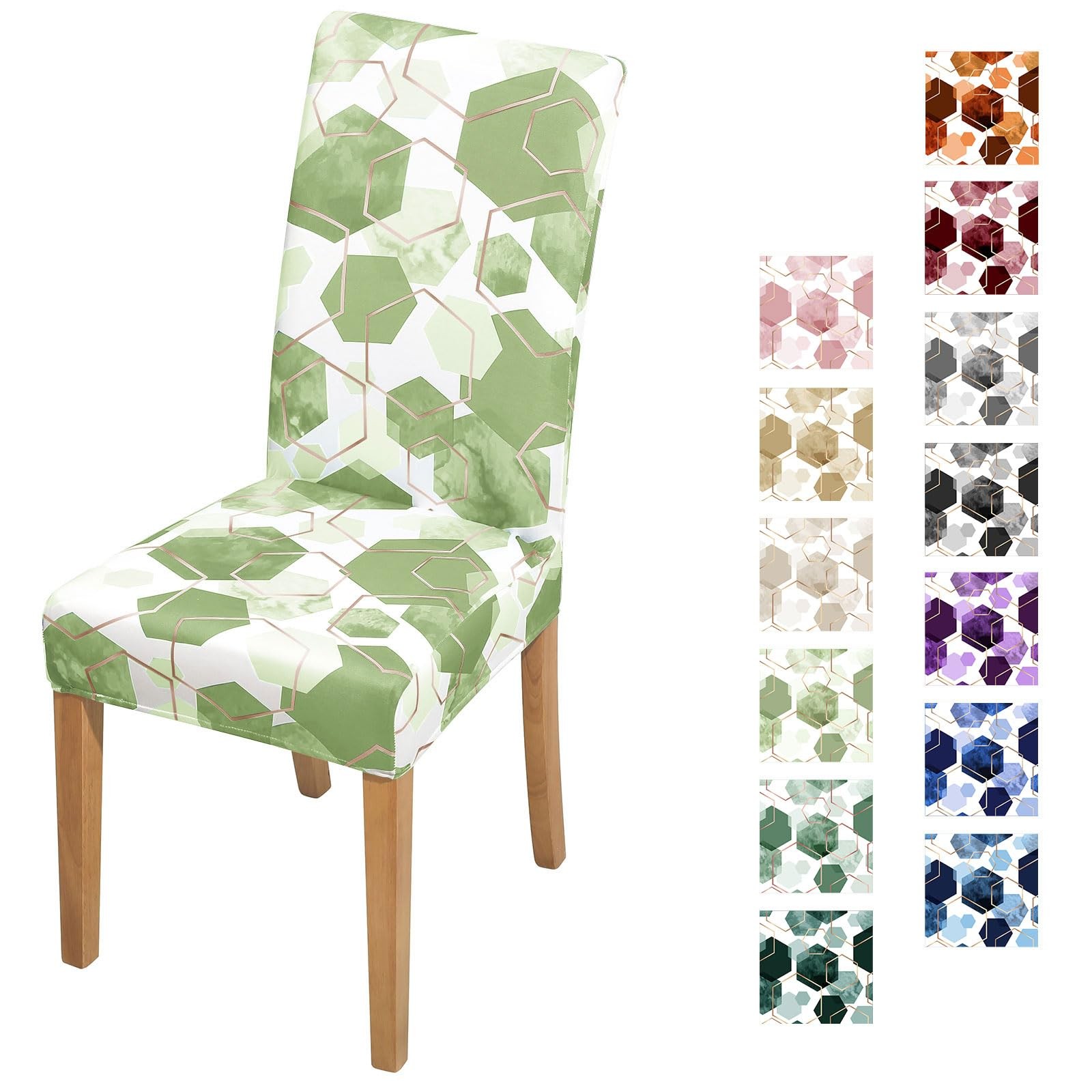 S Set Of 4, Soft Stretch Kitchen Chair Covers Slipcove...