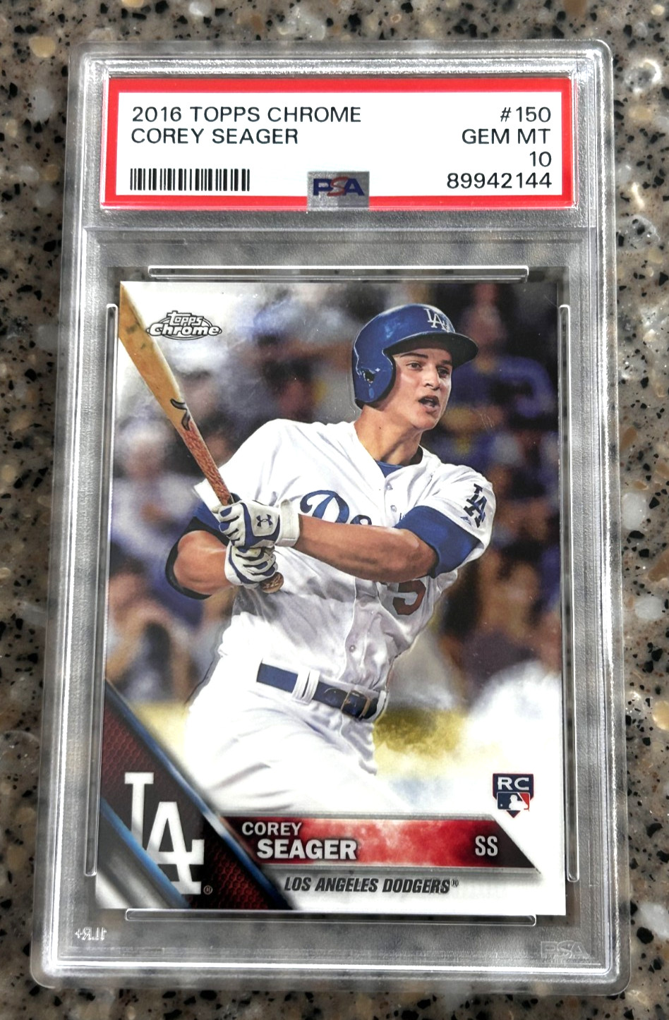 2016 TOPPS  CHROME #150   COREY SEAGER   RC  PSA 10  GEM MINT