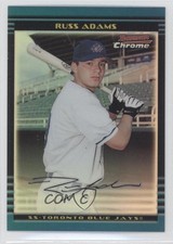 2002 Bowman Chrome Draft Picks & Prospects Refractor /300 Russ Adams #BDP14 0c2