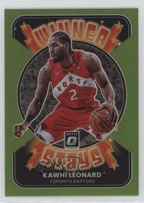 2021 Panini Donruss Optic Winner Stays Lime Green Prizm 2/149 Kawhi Leonard 7y2