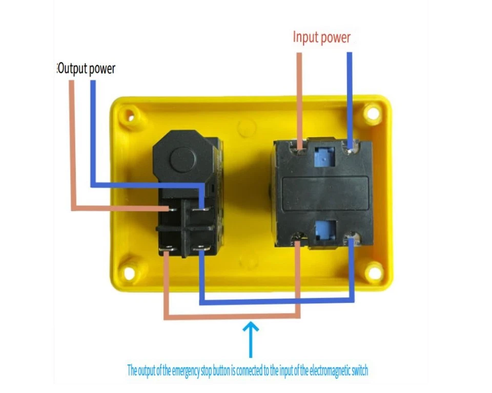 Lathe NVR (No Volt Release) Safety Switch & Stop Emergency Stop 220/240V DP - Image 4 of 4