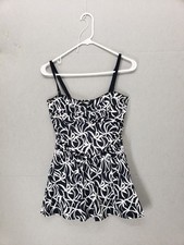 Rose Marie Reid Tankini Swimsuit Womens 12 Floral Print Adjustable Swim Top Bott