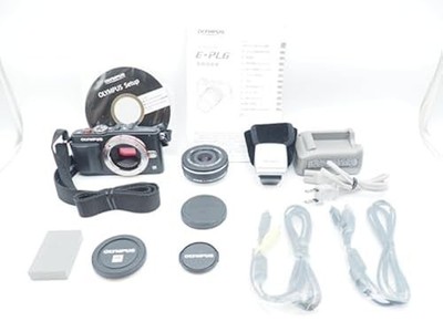 Olympus Pen Lite E-PL6 schwarz 16,1-MP-Digitalkamera im Set mit 14 42 mm...