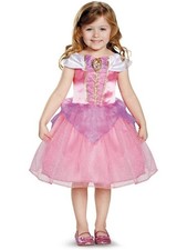 Tollder/Child Princess Aurora Sleeping Beauty Girls Fairytale Pink Costume Dress