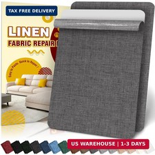 Linen Repair Tape 2Pcs 8x12 inch, Self Adhesive Fabric Patches, Couch Repair Pat