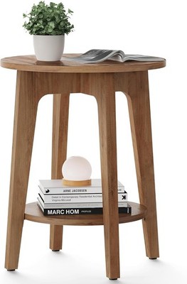 Is VASAGLE MAEZO Collection - Side Table, 2-Tier Small Round End Table, Night