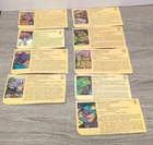 Vintage TMNT Profile Card Lot of 9 File Bebop Shredder Rocksteady  Raphael MORE