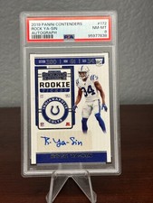2019 Panini Contenders Auto #172 ROCK YA-SIN ROOKIE RC PSA 8 INDIANAPOLIS COLTS