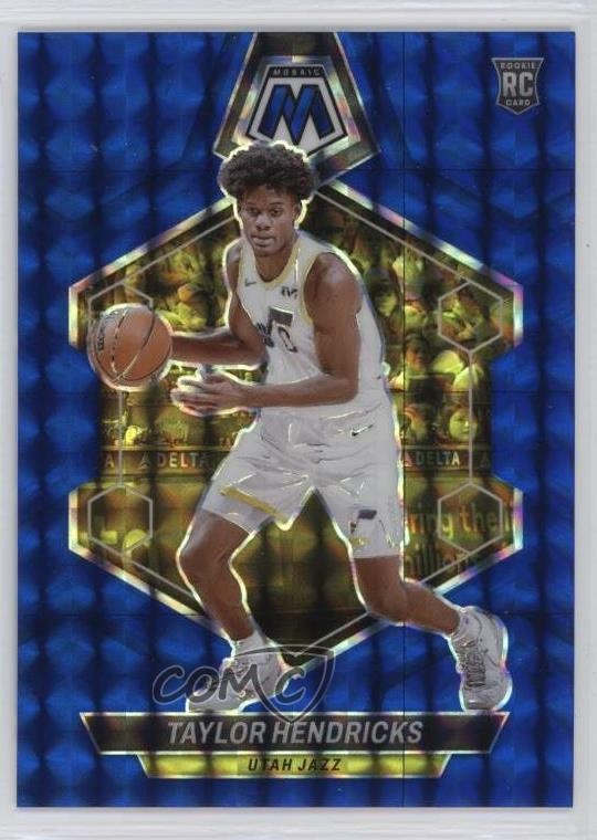 2023 Panini Mosaic Rookies Blue Prizm /199 Taylor Hendricks #221 Rookie RC 11ng