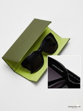 Longchamp Cat Eye Women's Sunglasses Black Plastic LO734SL Designer