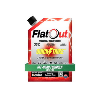 Flat Out Quickstrike Tire Sealant Off-Road Formula - Prevent Flat Tires, Seal Le