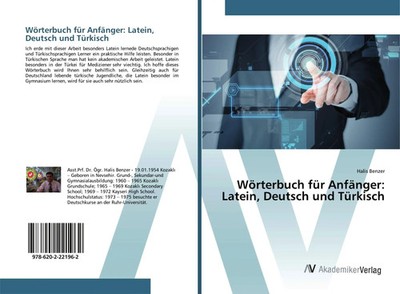 Wörterbuch für Anfänger: Latein, Deutsch und Türkisch Halis Benzer Taschenbuch