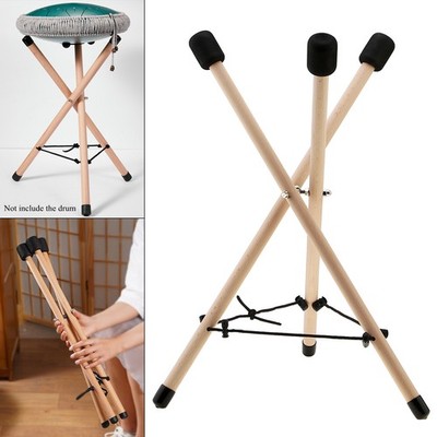 Handpan Drum Stand, Solid Wood Adjustable Snare Holder Bracket Drum Stand