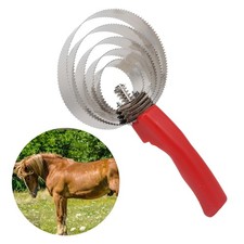 Curry Comb Multifunctional 2 Sides Stainless Steel Curry Comb For Horse☜