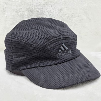 Adidas ClimaCool Hat Cap Adjustable Black Mesh Military Cadet Golf Running  Mens