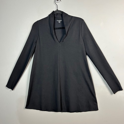 COS dress small mock neck Black Long Sleeve Mini Minimalist Modern clean girl - Picture 2 of 11