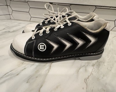 Etonic Women s Bowling Shoes Size 8 Black White Lace Up Classic Bowling Shoes