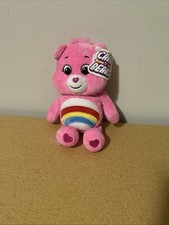2021 Care Bears Cheer Bear Plush 10 Pink Stuffed Animal NWT New With Tags