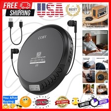 Portable CD Player with FM Radio and 60-Second Anti-Skip Protection Compact...