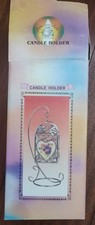 Home Sweet Home” Hanging Candle Holder – Heart Floral – Unused