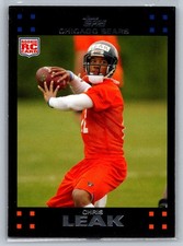 Chris Leak 294 2007 Topps RC Rookie Chicago Bears Card. rookie card picture