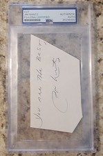 Sports Announcer Jim Nantz Signed Autograph Cut PSA DNA Certified Encapsulated 