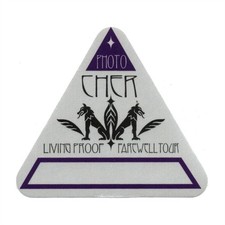 Cher 2002 Living Proof Concert Tour Photo Backstage Pass