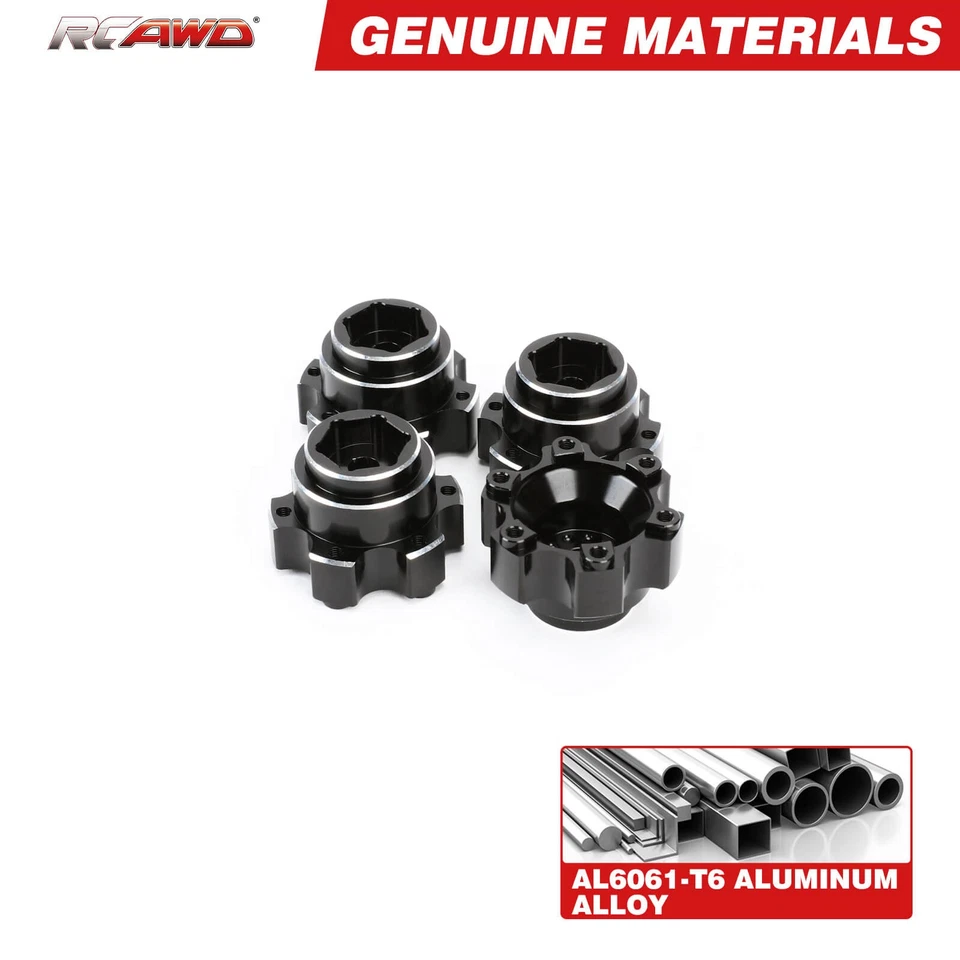 Adaptadores hexagonales de rueda RCAWD 1/10 6x30 a 14 mm PRO634600 para neumáticos de rueda Proline Foto 4 de 4