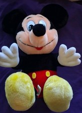 VTG Mickey Mouse Disneyland Walt Disney World Sitting Stuffed Plush Toy