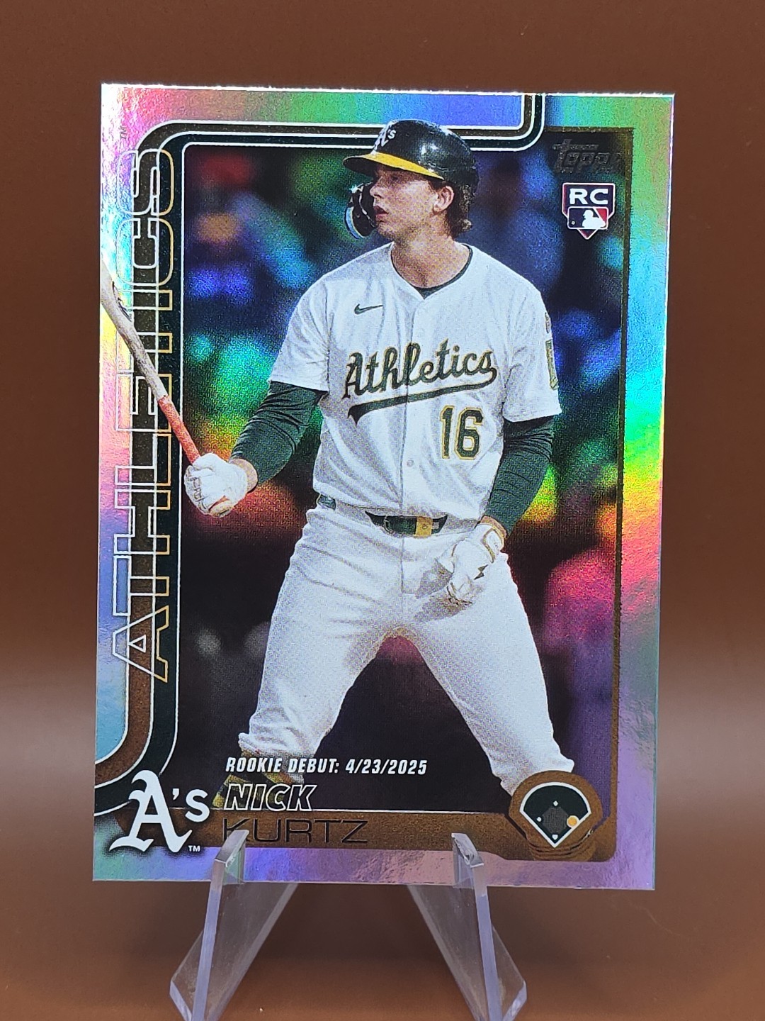 2025 Topps Update Nick Kurtz #US197 (RC) Holo Foil Rookie Debut