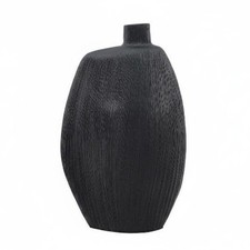 Black Resin Vase Light Luxury Modern Decorative Vase Home Decoration for Hotel