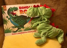 Dinosaur Roar book with T-Rex hand puppet
