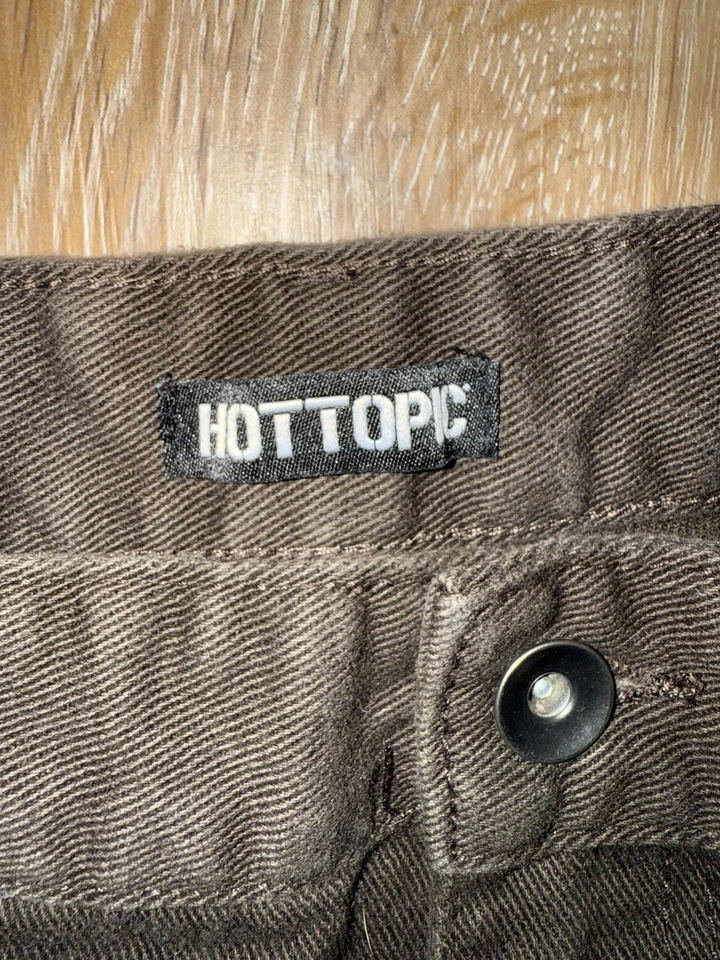 Hot Topic Goth Emo Grunge Skater Graphic Print Zip Pants - Image 3 of 4