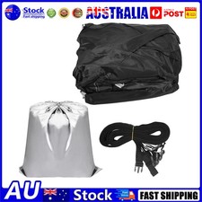 14-16 FT Boat Cover Trailerable Weatherproof 600D Jumbo Marine Grade Heavy BLACK